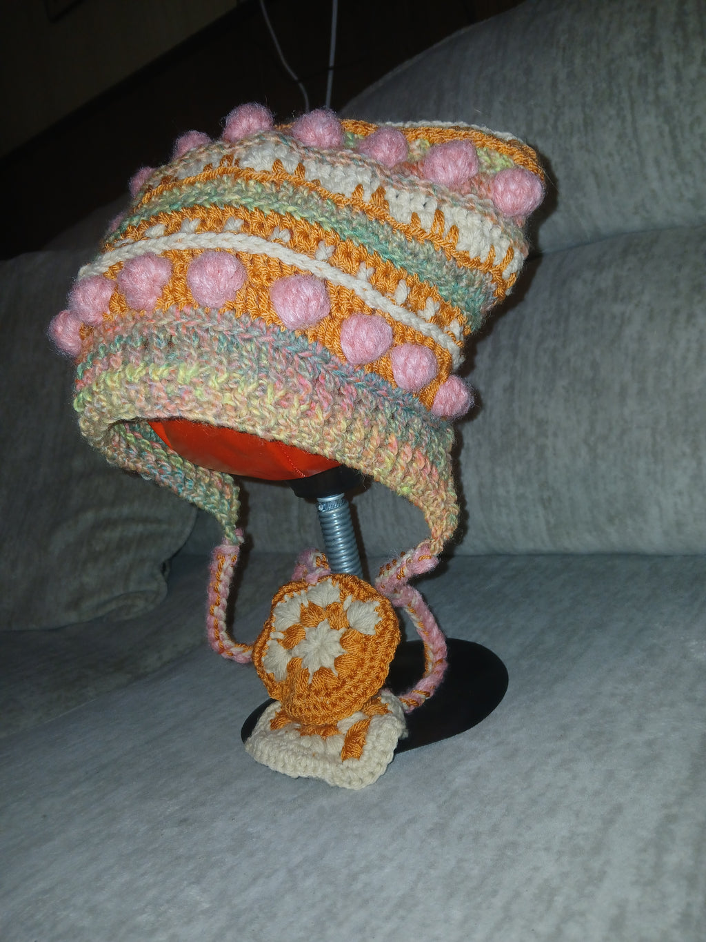 Orange cat beanie