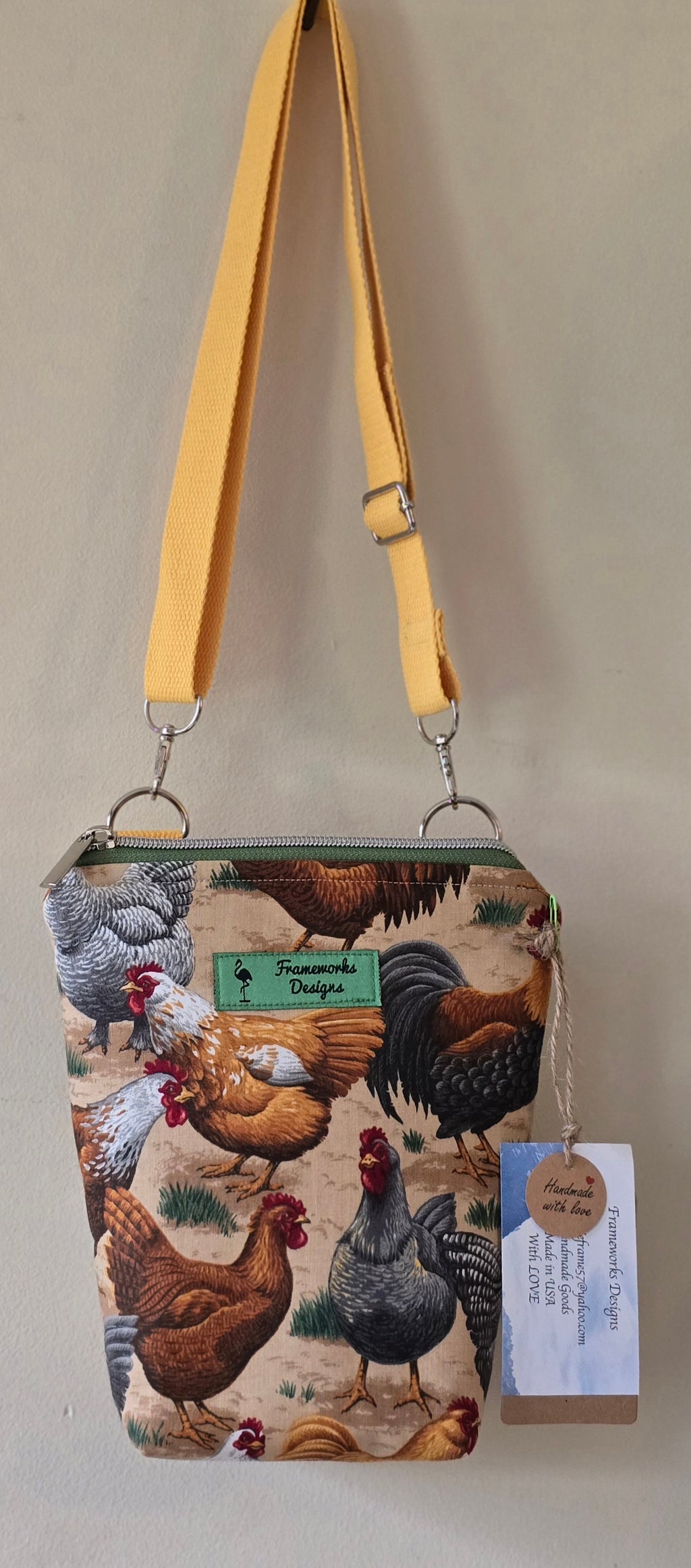 Handmade Chicken Crossbody Bag