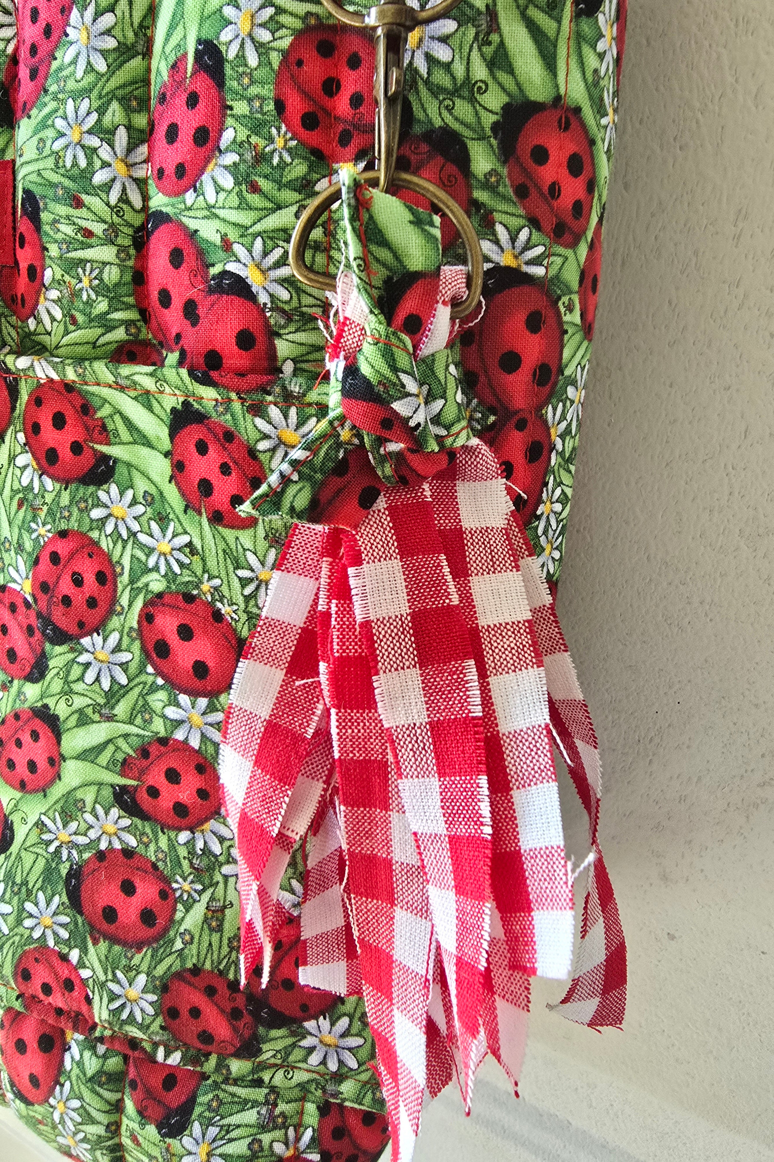 Handmade Lady Bug Tote Bag