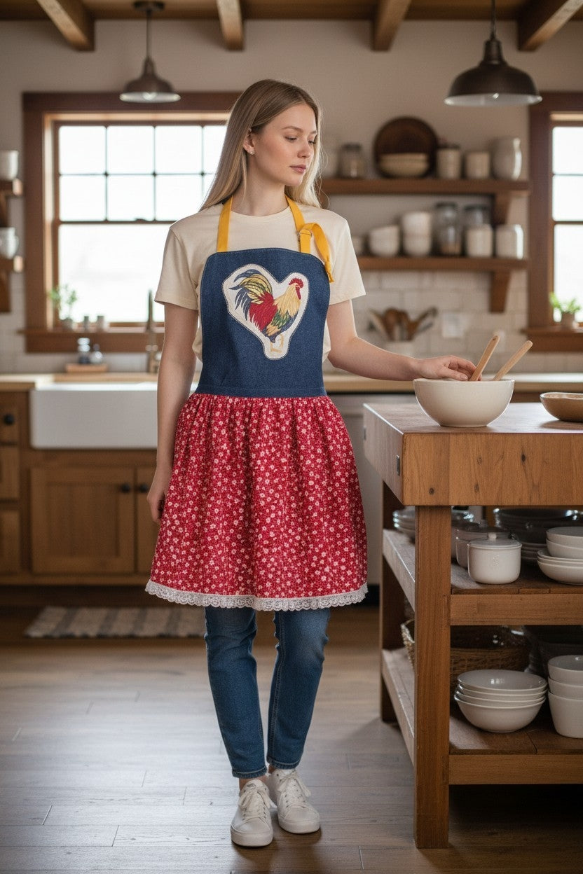 Denim Country Apron