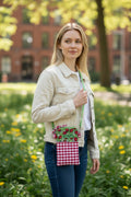 Handmade Lady Bug Cell Phone Crossbody Bag